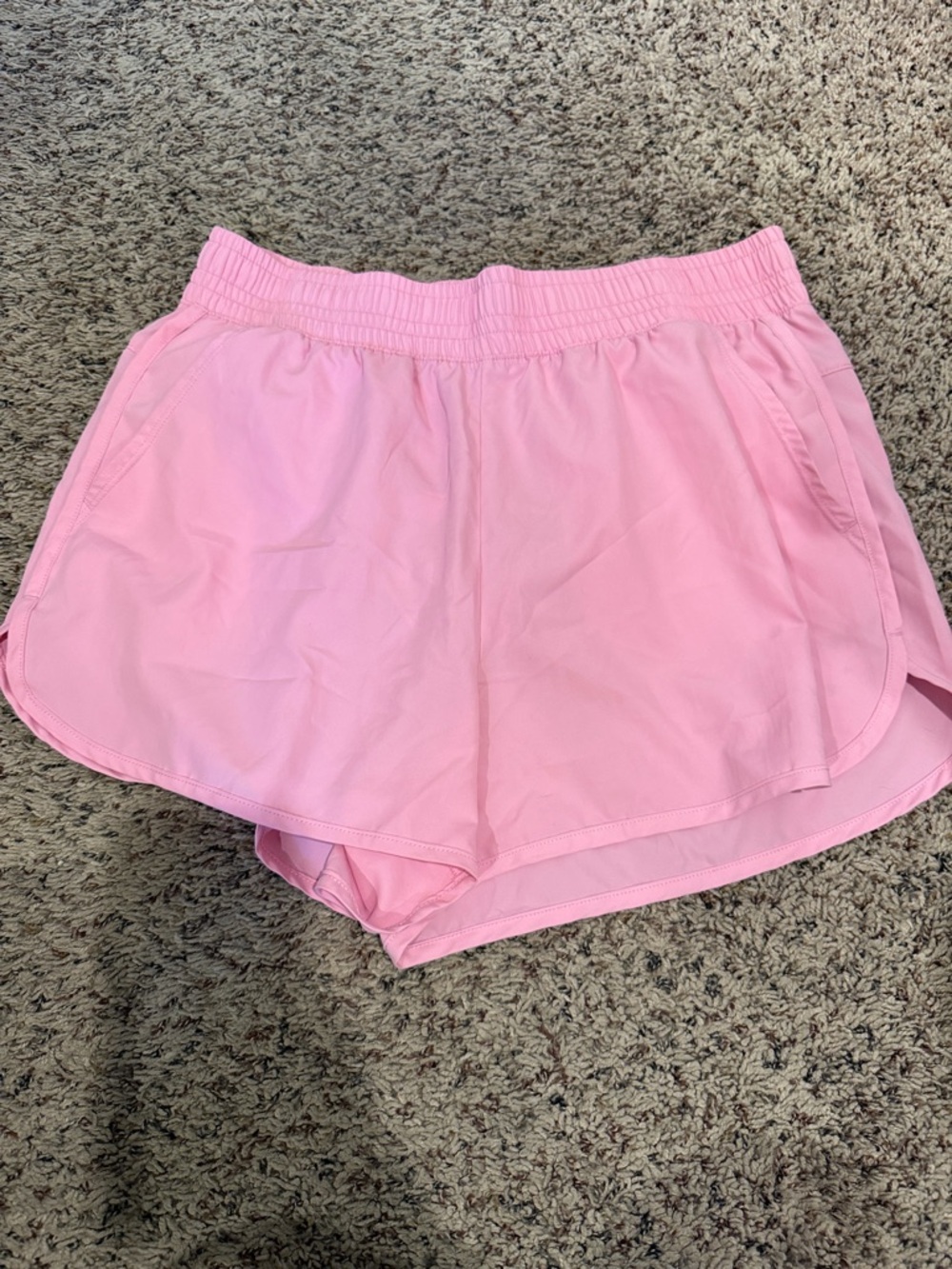Pink Women's Pull-On Athletic Shorts
